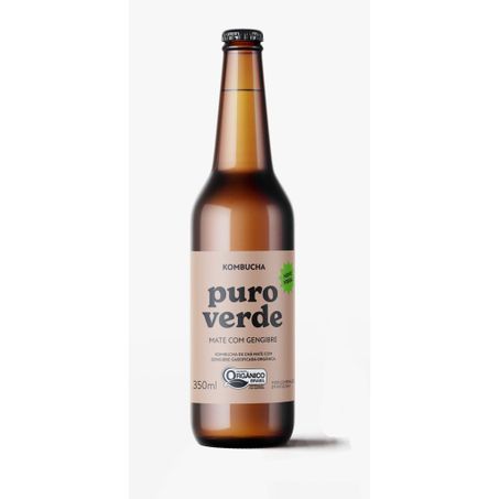 KOMBUCHA PURO VERDE 350ML MATE C/GENGIBR