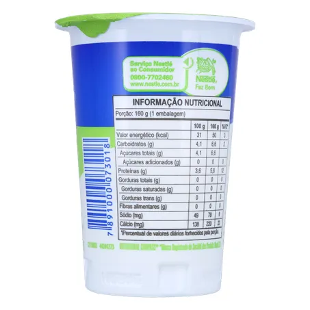 Iogurte Natural Desnatado Nestle 160g 360-12