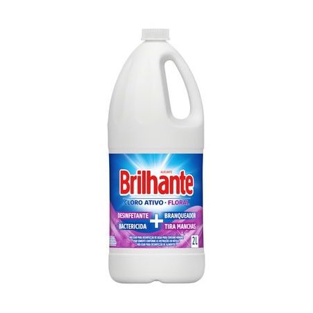 Alvejante Uso Geral Brilhante com Cloro Floral Galão 2lt