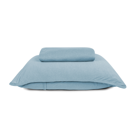Jogo de Cama Urban Solteiro Liso Azul 2Peças