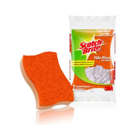 ESPONJA SCOTCH BRITE LOUÇA DELICADA(NÃO RISCA) 1UN