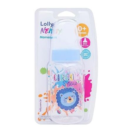 Mamadeira Lolly Tip Sil R Azul 150ml
