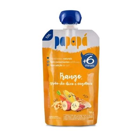 Papinha frango/grão bico papapa 120g