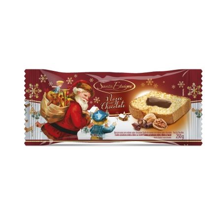 Bolo Santa Edwiges Nozes Chocolate Embalagem 250G
