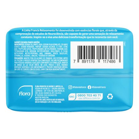 SABONETE FRANCIS GARDENIA AZUL 85G 360-3