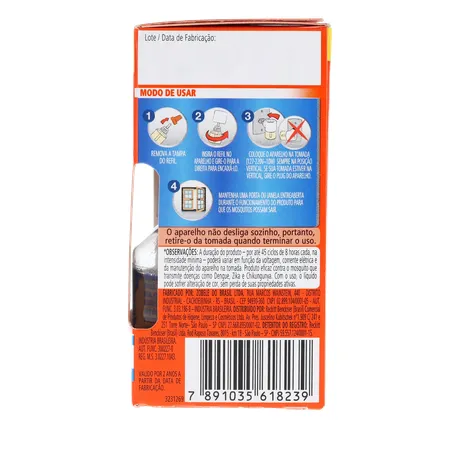 Inseticida Elétrico 45 Noite Sbp Mult Rf 35ml 360-9
