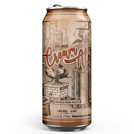Cerveja Big Jack Cream Ale Puro Malte 473ml