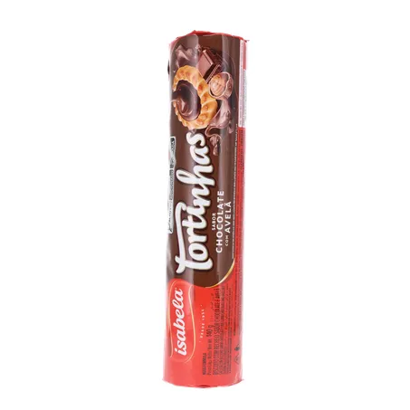 BISCOITO RECHEADO ISABELA TORTINHAS CHOCOLATE/AVELA 140G 360-35