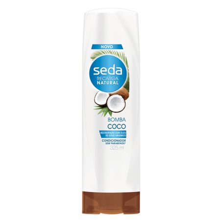 Condicionador seda recarga natural bomba coco