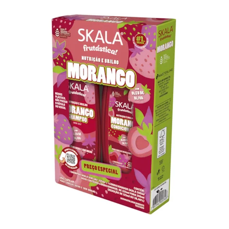 KIT SKALA MORANGO SHAMPOO+CONDICIONADOR 525ML