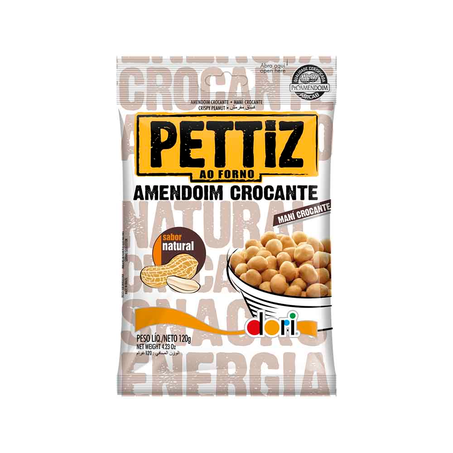 Amendoim Pettiz Crocante Natural Pacote 120G