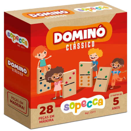 Dominó Sopecca  Clássico em Madeira