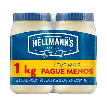 Maionese Hellmanns Tradicional 2x500g