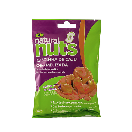 Castanha Caju Natural Nuts Caramelizada Bdj 130G