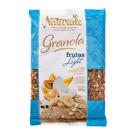 GRANOLA CEREAIS E FRUTAS LIGHT NATURALE 250G
