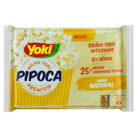 PIPOCA PARA MICRO-ONDAS NATURAL ZERO SÓDIO YOKI PREMIUM
