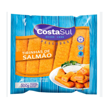 Tirinhas de salmao costa sul 300gr