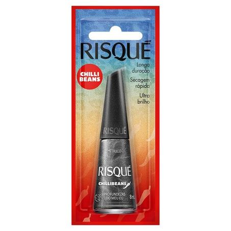 ESMALTE METÁLICO PROFUNDEZAS DO MEU EU RISQUÉ CHILLI BEANS CARTELA 8ML