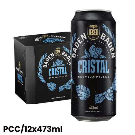 Cerveja baden baden pcc/12x473ml latao cristal