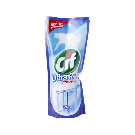 Cif ultra rapido limpa vidros 450ml sach