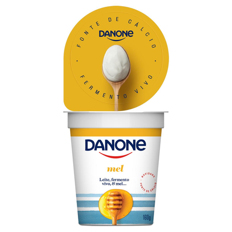 Iogurte Natural Danone 160g - Mel