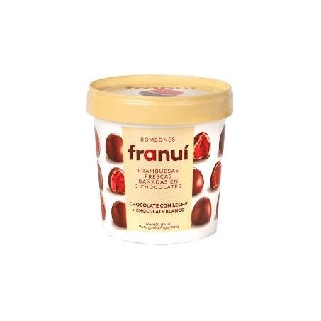 Bombom franui framboesa/chocolate branco cong.150 g