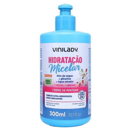 Creme de Pentear Vinilady Hidratação Micelar Frasco 300ml 360-0