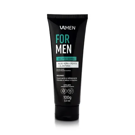 Gel Pós-Barba Vinilady Aloe Vera + Menta + Alantoina Frasco 100gr