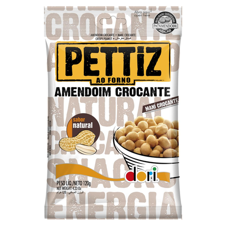 Amendoim Dori Pettiz 120g - Crocante - Natural