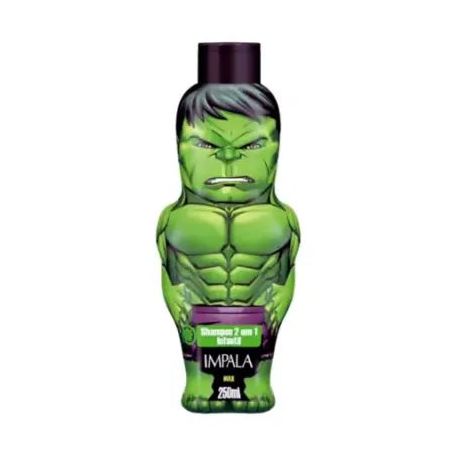 Shampoo impala infantil 250ml 2em1 hulk