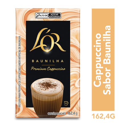 CAPPUCCINO LÓR INSTANTÂNEO VANILLA 8 X 20,3G