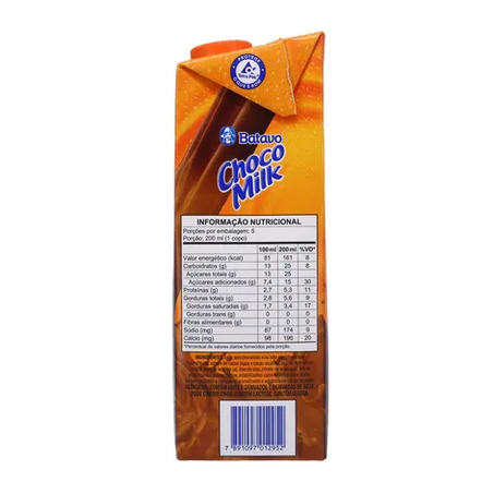 BEBIDA LÁCTEA CHOCOMILK BATAVO 1L 360-1