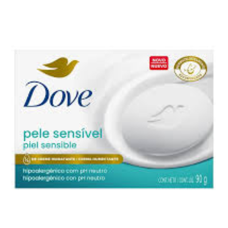 Sabonete barra dove 90g pele sensivel un