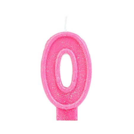 Vela Aniv Alegria Festa Careta N0 Rosa
