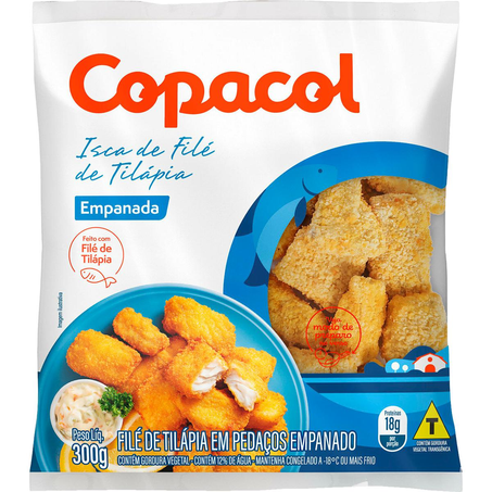 Iscas de Filé de Tilápia Copacol 300g