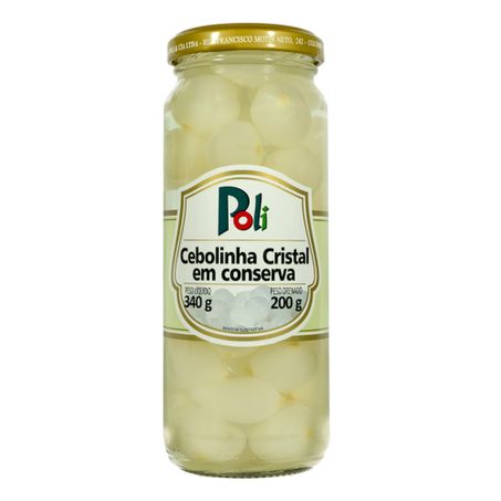 Cebola Conserva Poli 200g Vidro Cristal