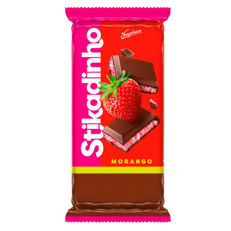 Barra de Chocolate de Morango Neugebauer Stikadinho 70G