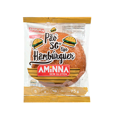 Pão de hambúrguer aminna sem glúten 400g