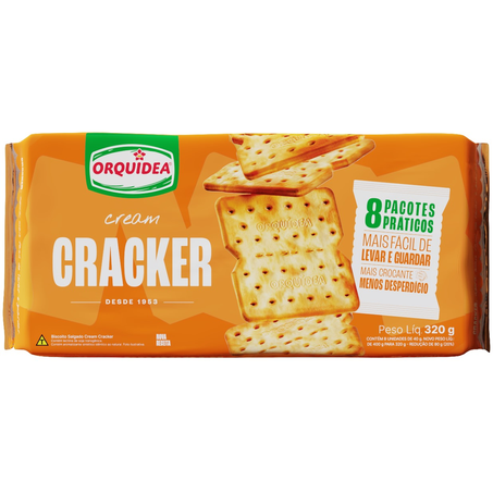 BISCOITO ORQUÍDEA CREAM CRACKER 320G