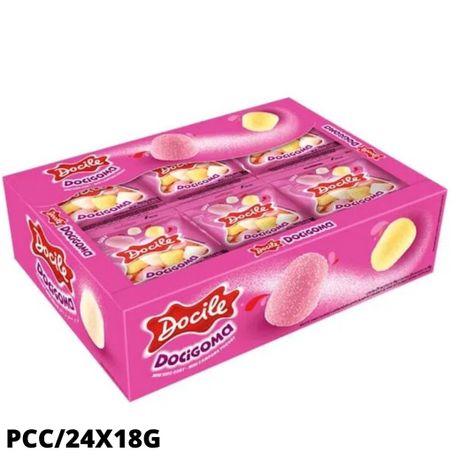 Bala goma docile pcc/24x18g mini sino gurt yogurt