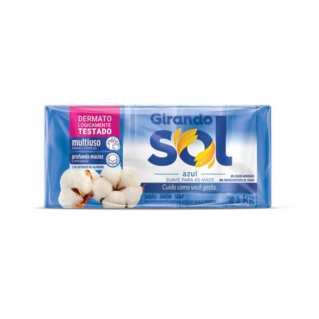 Sabão Barra Girando Sol Neutro 200G