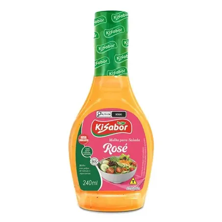 MOLHO SALADA KISABOR 240ML ROSE CX 12.0
