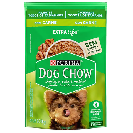 DOG CHOW FILHOTE CARNE 100G