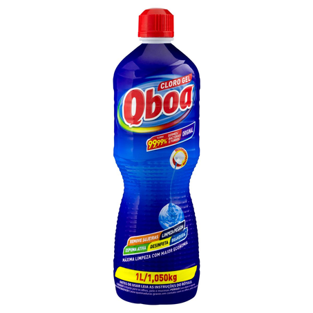 Desinfetante Qboa 1 Litro - Cloro Gel
