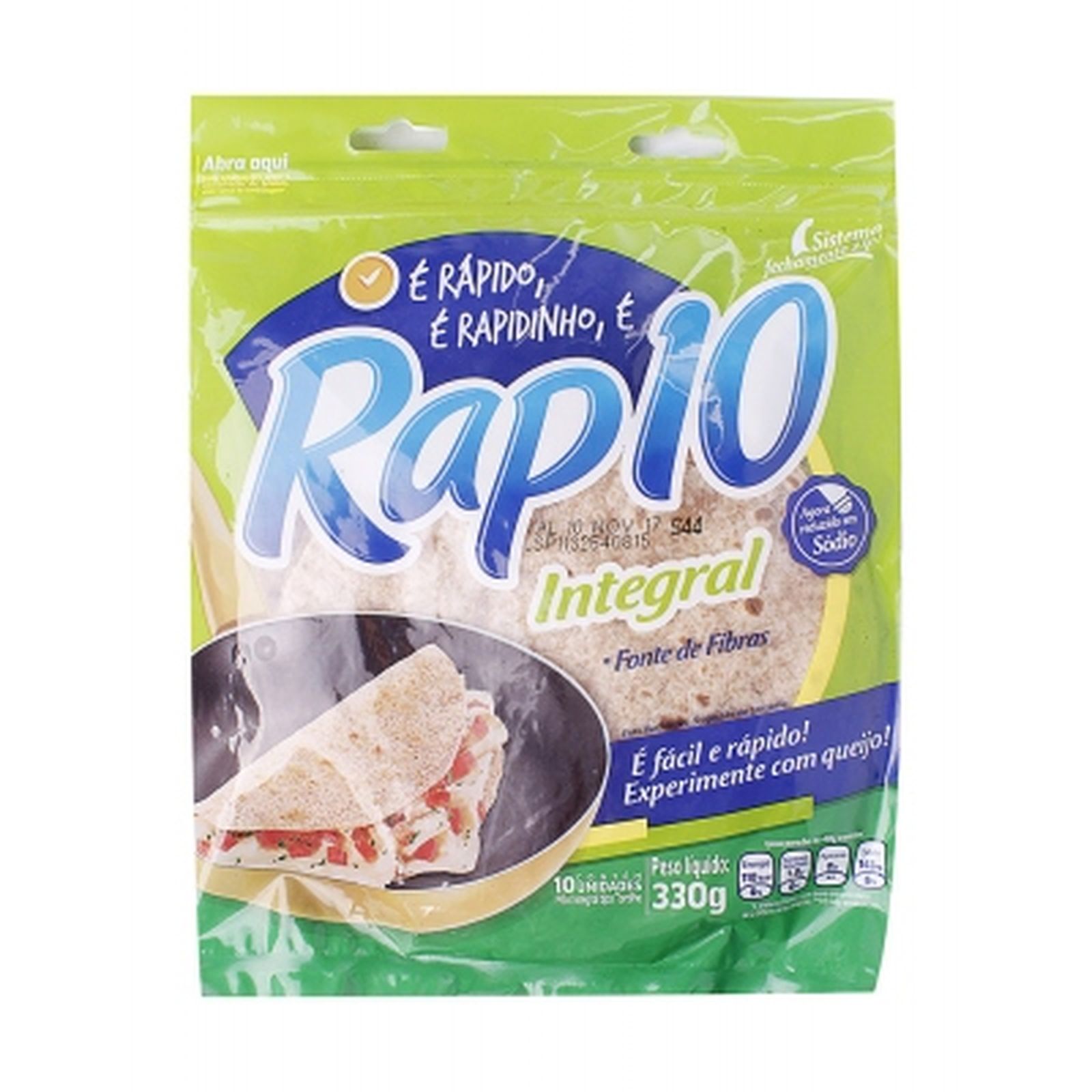 Tortilha Integral Rap10 297g | Vila das Frutas Supermercado