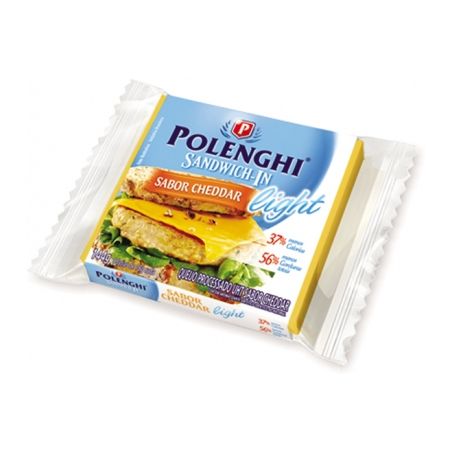 Queijo polenghi sandwich cheddar light 144g