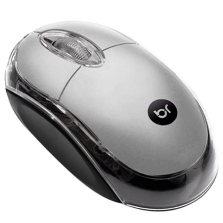 Mouse bright usb prata un