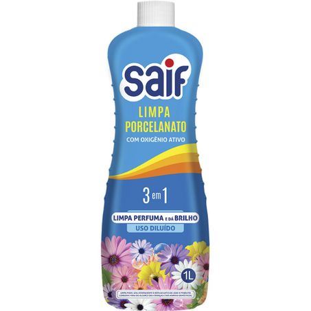 Limpador limpa porcelanato saif 3 em 1 1l