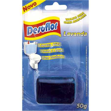 Desodorizador Caixa Acoplada Desoflor 50g - Lavanda