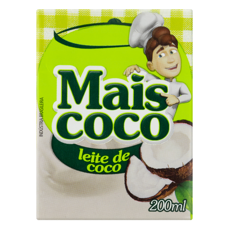 Leite de coco mais coco 200ml